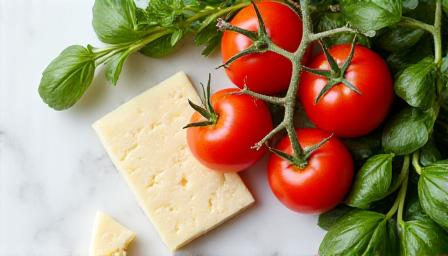 Ingredienti freschi del mercato pronti per essere cucinati